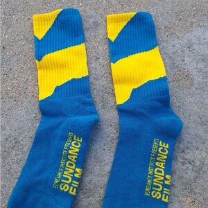 Sundance Blue and Yellow Socks